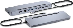 I-TEC Stacja dokujšca USB-C Metal Ergonomic 4K 3x Display Docking Station PD 100W + i-tec Universal Charger 100W (bundle)