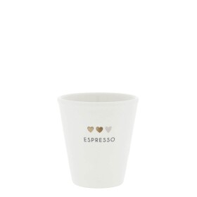 Bastion Collections Šálka na espresso Brown Hearts 50 ml