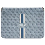 Guess PU 4G Printed Stripes obal na notebook 16" modrá / Obal na notebook / Do 16" / Polyuretán (GUCS16P4RPSB)