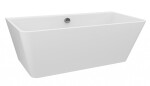 POLYSAN - LIBERTA D nástenná stojaca vaňa 170x78x60cm, biela 20392