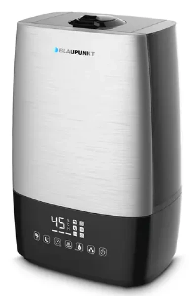 Blaupunkt AHS801 strieborná / zvlhčovač vzduchu / funkcia čistenia vzduchu / 105W / diaľkový ovládač / 5 l / 400ml/h (AHS801)