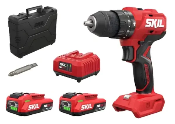 Skil Red 3021HD / Aku vŕtačka skrutkovač / 20V / Bezkefový motor / 2x 2,0Ah batéria (CD1E3021HD)
