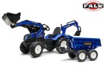 Traktor šliapací New Holland T8 s nakladačom, rýpadlom a maxi vleč, Falk, W012723