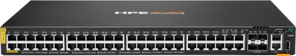 HPE HPE Aruba Networking CX 6200F 48G Class 4 PoE 4SFP 370W Switch - Switch - max. Stapelentfernung 10 km - L3 - managed - 48 x 10/100/1000 (PoE+) + 4 x 100/1000 SFP - Front und Seite zu Hinterseite - an Rack montierbar - PoE+ (370 W)