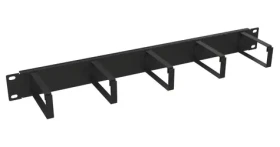 Solarix VP-08-1-00-B čierna / Vyväzovací panel / 19" / 1U / oceľový (80191091)