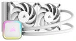 Corsair iCUE H100i RGB ELITE biela / 2x 120mm / 28.9dB / 400-1850 RPM / 59.1CFM / Intel + AMD (CW-9060078-WW)