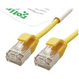 Roline green 21.44.3327 RJ45 sieťové káble, prepojovacie káble CAT 6A U/FTP 5.00 m žltá netienený, bez halogénov, samozhášavý 1 ks; 21.44.3327