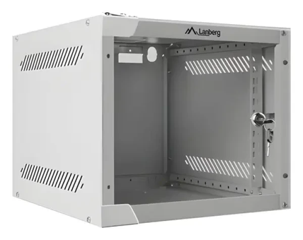 Lanberg WF10-2304-10S sivá / Nástenný rozvádzač 10" / 4U / 280x310 mm / nosnosť 20 kg / IP20 (WF10-2304-10S)