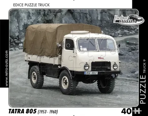 RETRO-AUTA Puzzle TRUCK č.9 Tatra 805 (1953-1960)