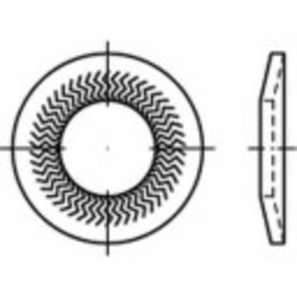 Podložky pérové 8 mm 18.2 mm nerezová ocel A4 1000 ks Alstertaler Schrauben & Präzisionsteile 1069899; 1069899