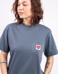 Carhartt WIP W' S/S Pocket Heart T-Shirt Cozy Blue/Red S