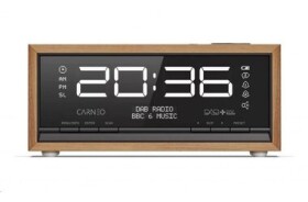 Carneo C100 hnedo-čierna / rádio / FM / Bluetooth 5.0 / 2.5W / displej (8588007861913)