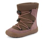 Dievčenské zimné barefoot topánky TEX TRACK WOOL Dark Pink Froddo G3160251-15 - 27