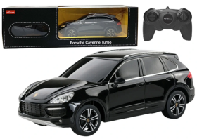RASTAR Auto na diaľkové ovládanie R/C Porsche Cayenne Turbo 1:24 Rastar čierne