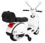 Mamido Detský elektrický skúter Vespa biely