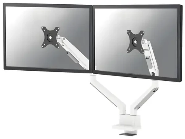 Neomounts TIS DS70-250WH2 biela / Stolový držiak pre 2 monitory / 17-32" / VESA 75x75-100x100 / nosnosť 9 kg (DS70-250WH2)