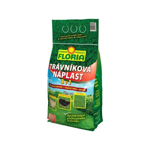 AGRO FLORIA Trávniková náplasť 3 v 1 1 kg