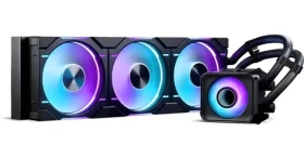PHANTEKS Glacier One 360D30 X2 DRGB čierna / AIO vodný chladič CPU / 3x 120 mm / D-RGB / AMD + Intel (PH-GO360D30_DBK02)