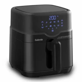 Salente HotAir čierna / Teplovzdušná fritéza 2v1 / 4,3 l / 80-200 ° C / 1500 W / 8 programov