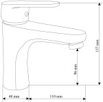 MEXEN/S - Kama R05 Set umývadlové a vaňové batérie s príslušenstvom, chróm 72503R05-00