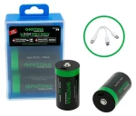 Patona LR20 (D) 4000mAh Li- ION / Nabíjacia batéria / 1,5 V / USB-C nabíjanie / 2 ks v balení (PT1412)