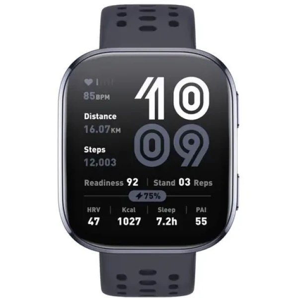 Amazfit Bip 6 čierna / múdre hodinky / 1.97" AMOLED / 5 ATM / BT 5.2 / GPS (W2435EU1N)