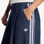 Kalhoty adidas Denim Pleats Wide Leg Indigo Denim 26/32