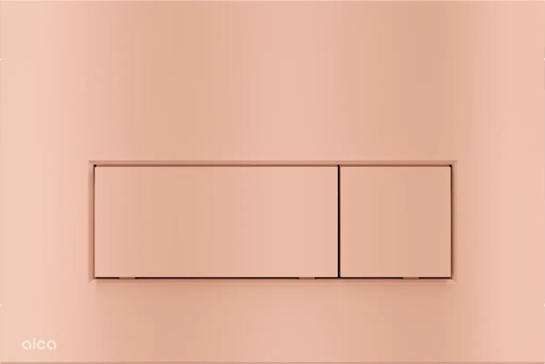 Alcadrain 1 - Alcadrain THIN Ovládacie tlačidlo pre predstenové inštalačné systémy RED GOLD-mat M57-RG-M M57-RG-M
