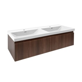 Kúpeľňová skrinka s umývadlom SAT Evolution 118x30x44,8 cm orech Aida mat SATEVO120NAU5 SATEVO120NAU5