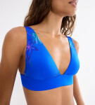 LETNÁ TROPIKA - Triumph podprsenka s nízkym výstrihom BLUE COMBINATION 36D