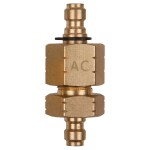 KS Tools 150.2653 Dvojitý adaptérový kus M14x1,25 vnútorný a vonkajší závit a 1/4" hadicová prípojka; 150.2653
