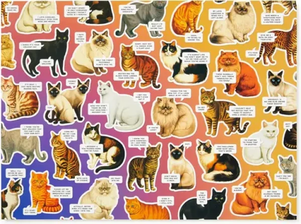 Galison Puzzle Náladové mačky