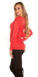 Trendy Koucla pullover with lace Einheitsgroesse