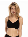 Bambusová podprsenka Bralette Black - Julimex XL