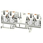 Weidmüller 2051610000 priechodná svorka 6.1 mm pružinová svorka biela 50 ks; 2051610000