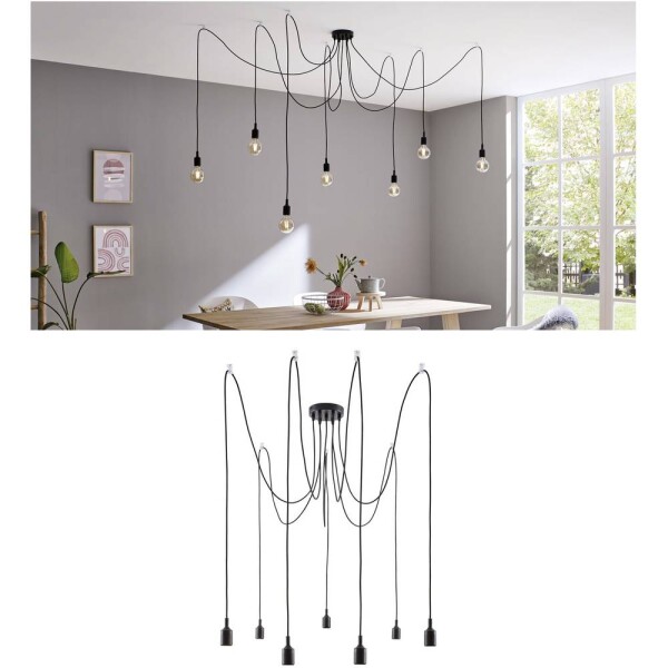 Paulmann Ketil 50390 závesné svietidlo LED E27 čierna; 50390