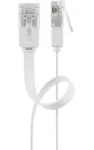 Goobay 95191 biela / Patch kábel / Cat5e / U/UTP / 1,5 m (95191)