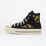 Tenisky Chuck Taylor All Star Lift Embroidered Flowers - Converse Black/ Egret/ Bright Outlook EUR 39.5