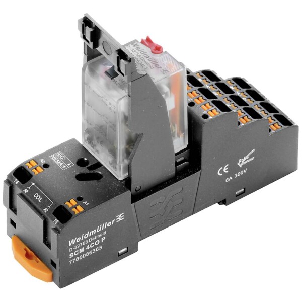 Weidmüller DRMKITP115VAC 4CO LD/PB reléový modul, 115 V/AC, 5 A, 4 prepínacie, 10 ks; 2576020000