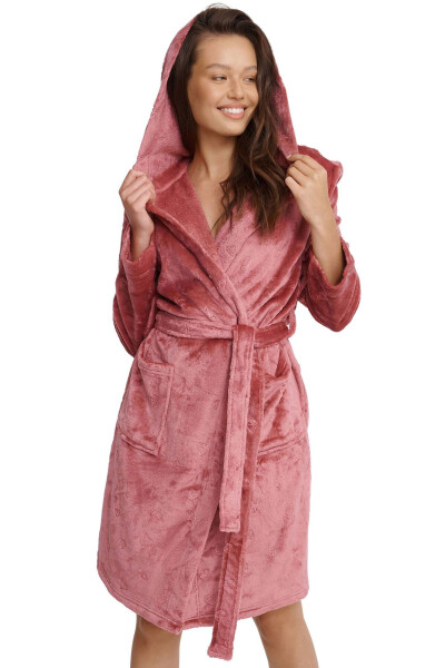 Dámsky župan 41066 Lesklá ružová - HENDERSON starorůžová L/XL