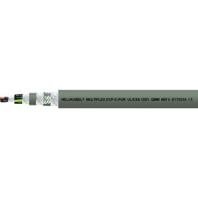 HELU 21666-500 vedenie ťažnej reťaze M-FLEX 512-C-PUR UL 2 x 1.5 mm² sivá 500 m; 21666-500