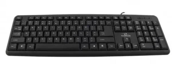 Titanum TK101 čierna / drôtová klávesnica / USB / US layout (TK101 - 5905784768243)
