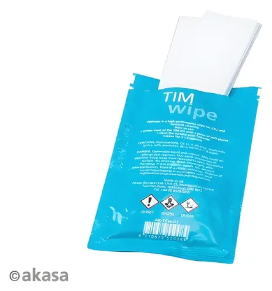 Akasa TIM Wipe / Čistiace obrúsky / na tepelnú pastu / 10 ks (AK-TCW-02)