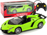 Mamido Diaľkové ovládanie Športové auto R/C 1:18 Zelená