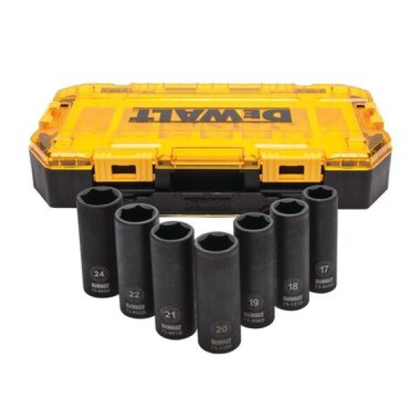 DeWalt DWMT74737 Sada 7ks predĺžených rázových hlavíc 1/2 / 17-24mm (DWMT74737-0)