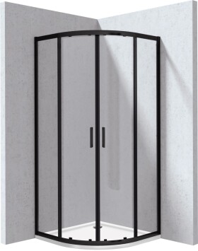 DEANTE - Funkia Evo štvrťkruh sprchovací kút s vaničkou, 80x80 cm KYPPN088P