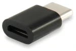 Equip Adaptér USB-C - Micro USB čierna / Redukcia / Hliníkové telo (133472)