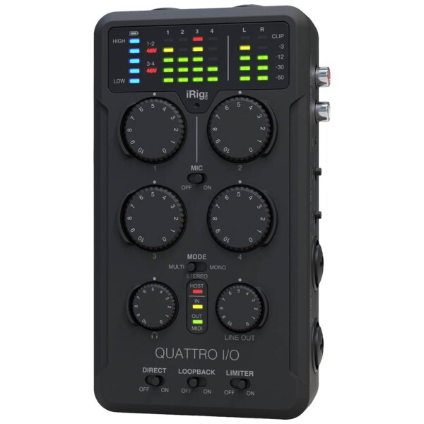 Audio rozhranie IK Multimedia iRig Pro Quattro I/O monitor controlling; 03-90187