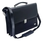 WEDO Aktovka Elegance čierna / Taška / uzamykateľná / ramenný popruh / 36 x 13 x 27 cm (585201)