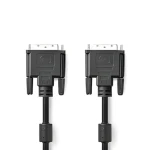 Nedis DVI-D 24+1 - DVI-D 24+1 2 m čierna / DVI kábel / 2560x1600 / poniklované konektory / priamy (CCGP32001BK20)